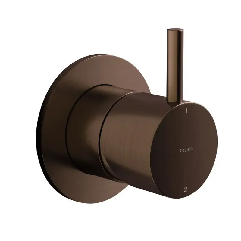 Merkproduct Hotbath Cobber afbouwdeel 2-weg omstel verouderd messing CB111