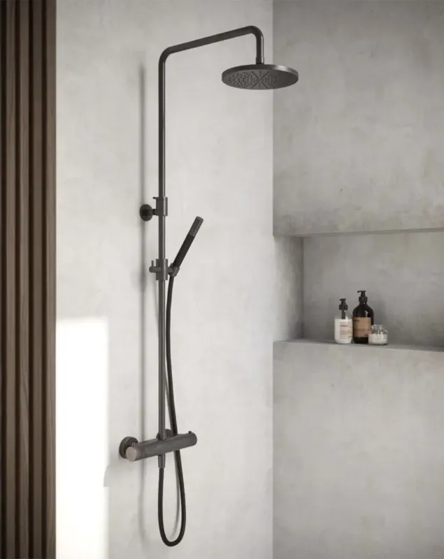 Koopje Hotbath Cobber Thermostatische Regendouche Doucheset Verouderd Messing SDS9