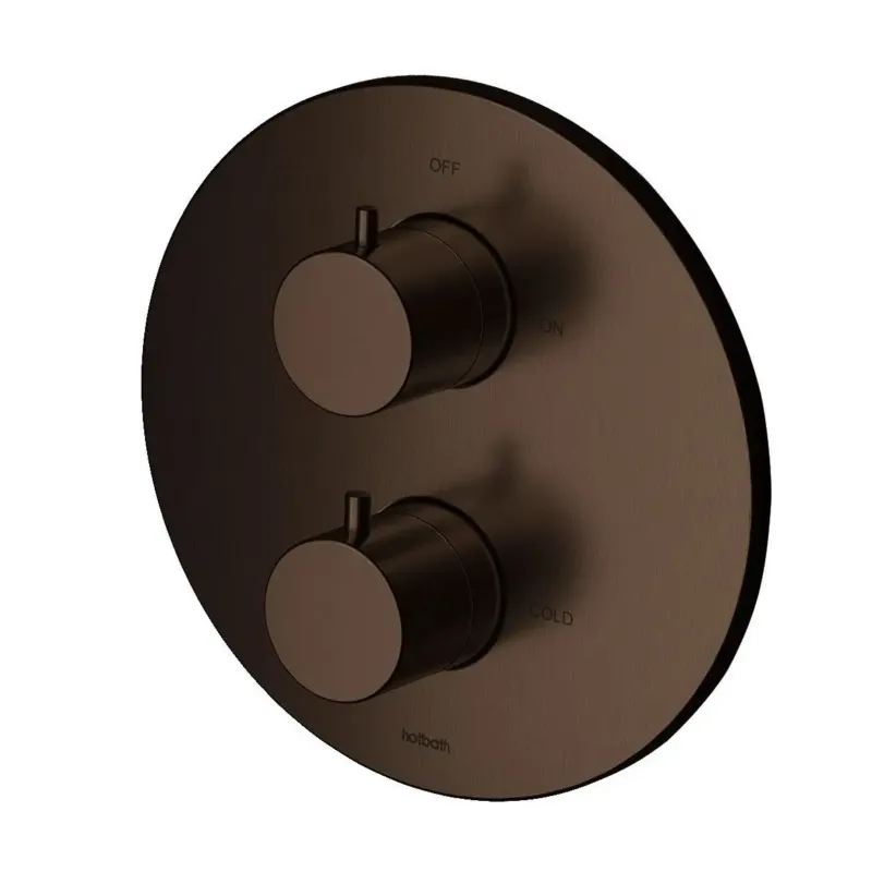 Seizoensaanbieding Hotbath Cobber Inbouw Thermostaat Afbouwdeel Verouderd Messing CB009