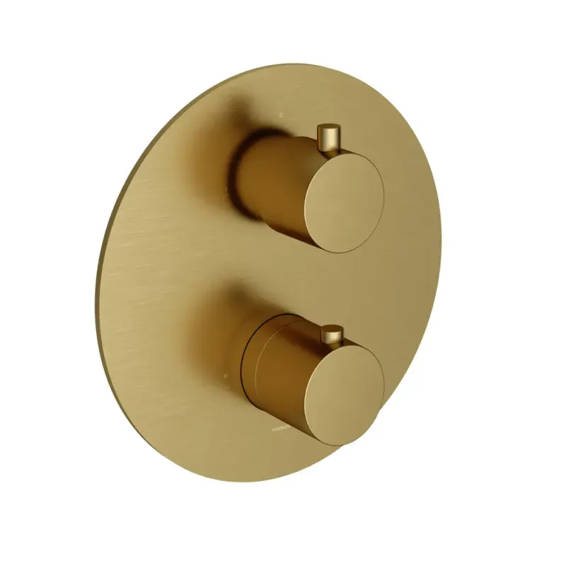 Lage Kosten Hotbath Cobber Inbouw Thermostaat Afbouwdeel Geborsteld Messing PVD CB009