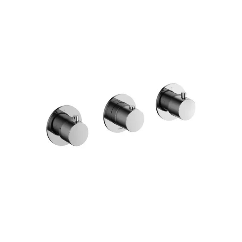 Voordeelprijs Hotbath Cobber afbouwdeel Inbouw Douche Thermostaat Horizontaal Chroom CB7067