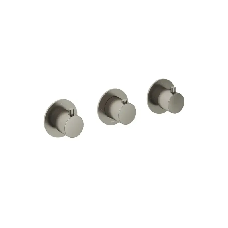 Hotbath Cobber afbouwdeel Inbouw Douche Thermostaat Horizontaal Geborsteld Nikkel CB7067 Goedkoop