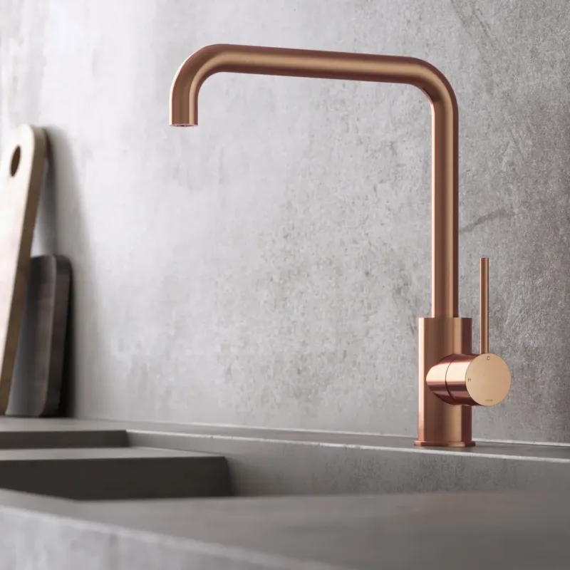 Speciale Aanbieding Hotbath Cobber Keukenmengkraan Draaibaar Geborsteld Koper CB041