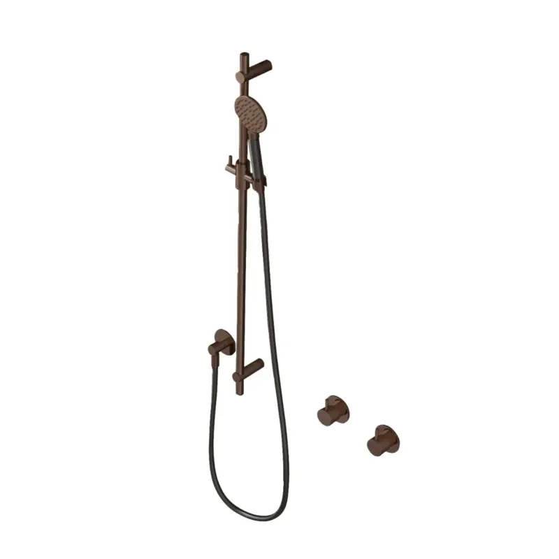 Favoriet Hotbath Cobber Glijstang 90cm met handdouche Verouderd Messing