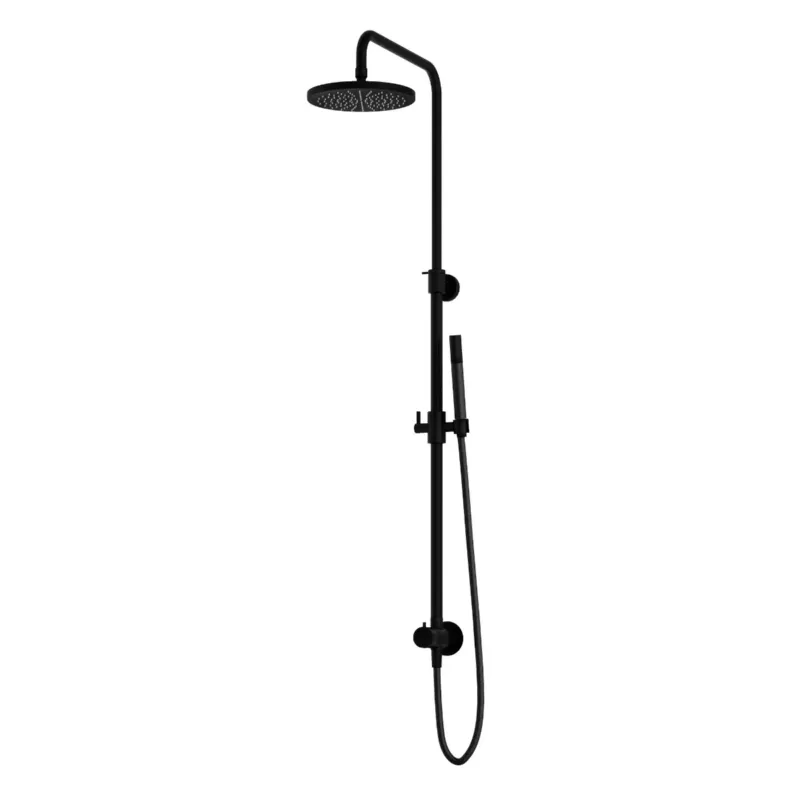 Koopje Hotbath Cobber M438 stortdouche met staafhanddouche en 20cm hoofddouche zwart mat