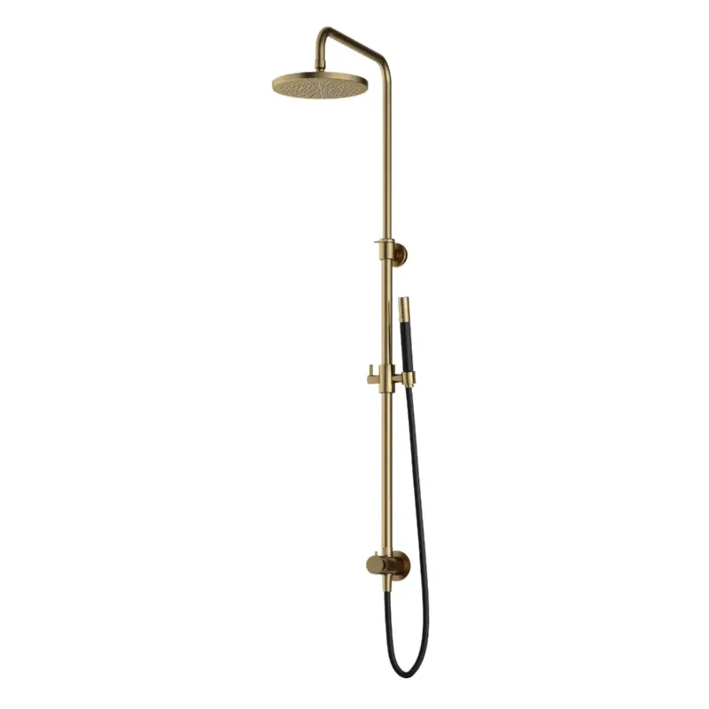 Voordeelprijs Hotbath Cobber M438 stortdouche met staafhanddouche en 20cm hoofddouche messing geborsteld PVD