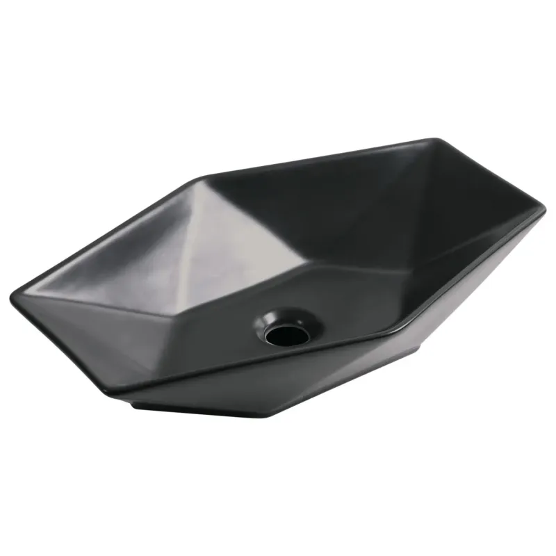 Shop Nu Kerra KR 570 BLM waskom zeshoek 57,5x36,5cm zwart