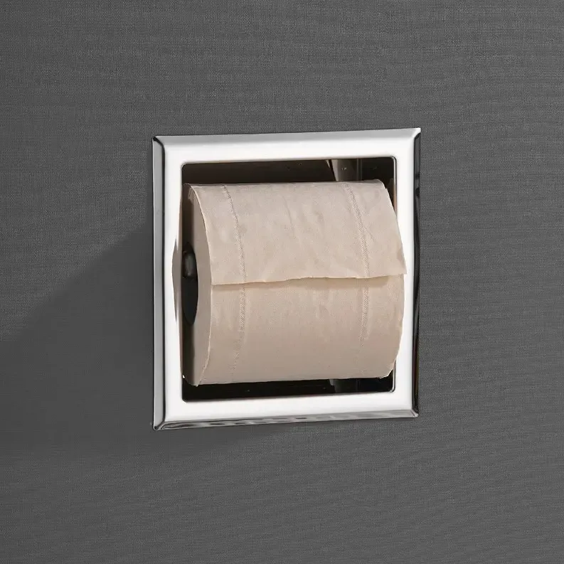 Saniclear Talpa inbouw toiletrol houder zonder klep chroom Betaalbaar
