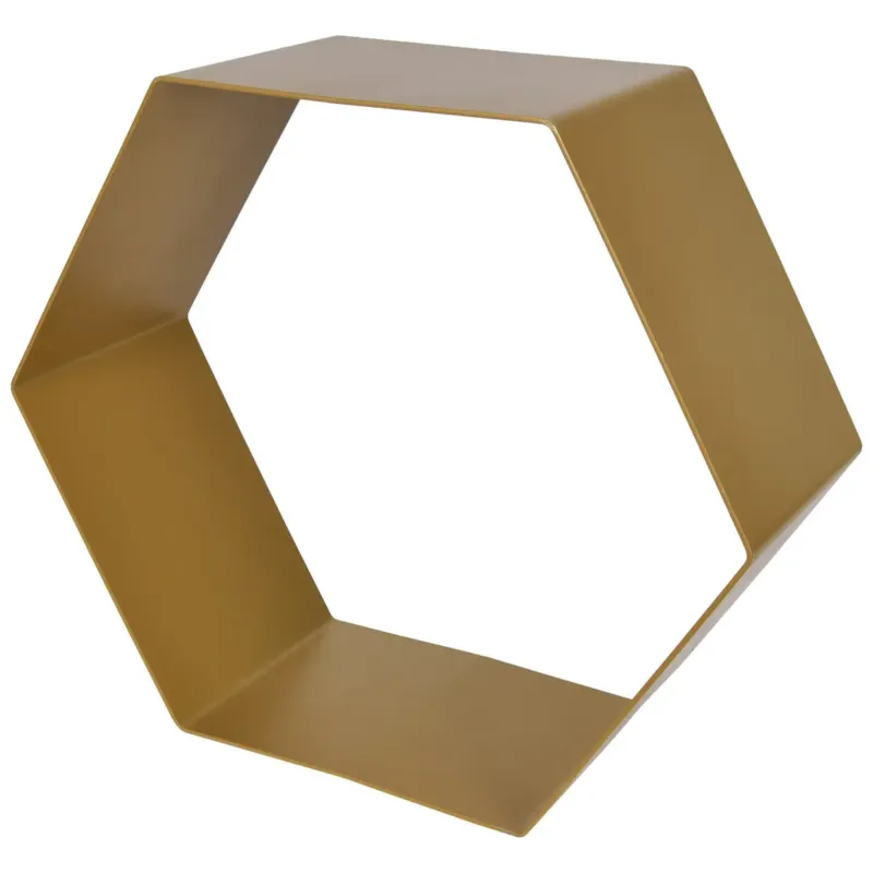 Haceka Duraline Hexagon geborsteld messing 32x28x12cm Goedkoop
