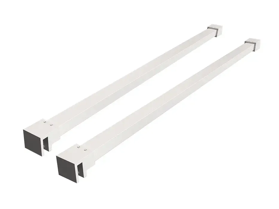 Mueller Slimline set van 2 stabilisatiestangen 120cm wit Speciale Aanbieding