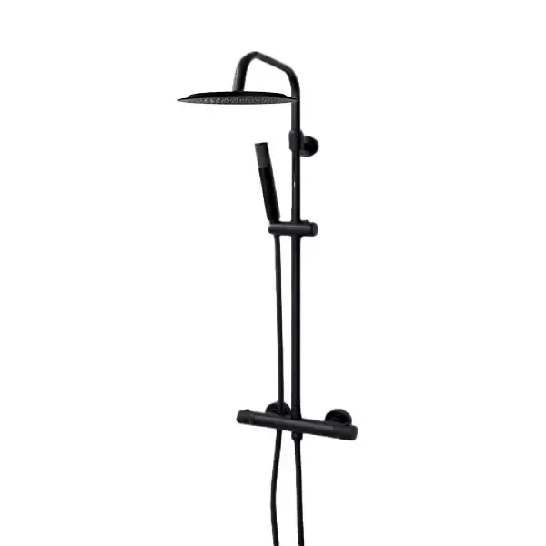 SaniGoods La Belle opbouw regendouche mat zwart 30cm hoofddouche Superprijs