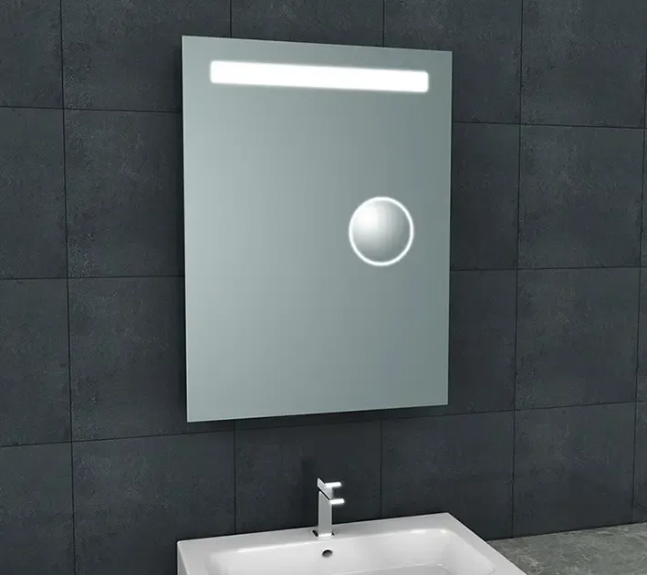 Mueller May spiegel met LED en scheerspiegel 60x80cm Actieprijs