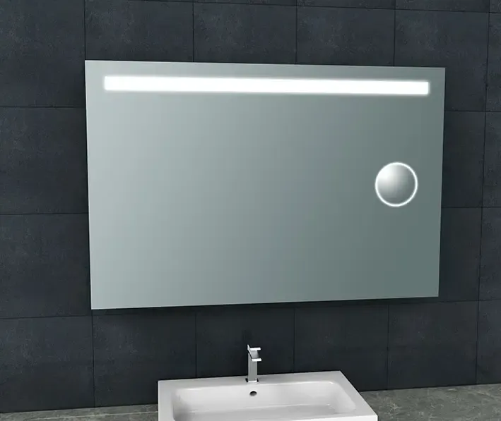 Korting Mueller May spiegel met LED en scheerspiegel 120x80cm