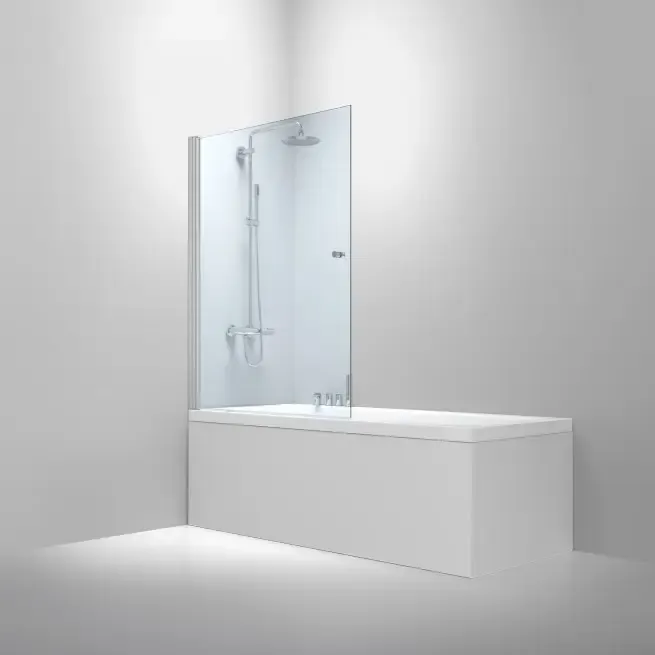 van Rijn ST02 badwand chroom 80x150cm Fabrieksprijs