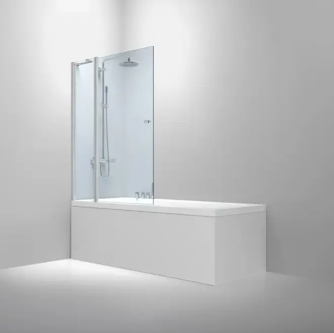 Gecertificeerd van Rijn ST02 badwand chroom 120x150cm