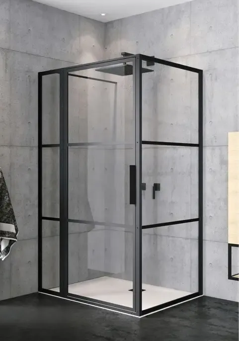 Betaalbaar Riho Grid GB203 douchecabine 130x80cm matzwart