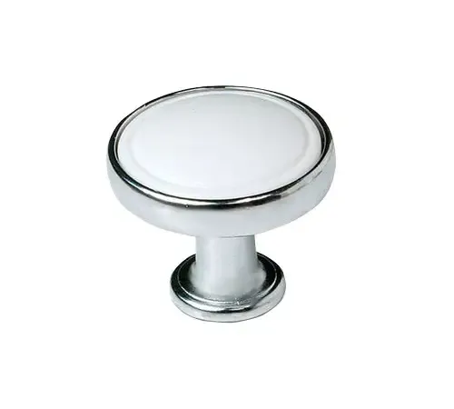 Sapho deurknop chroom wit 30mm Merkproduct
