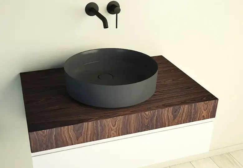 Populair SSI Design Solid Float waskom 40x12cm donkergrijs