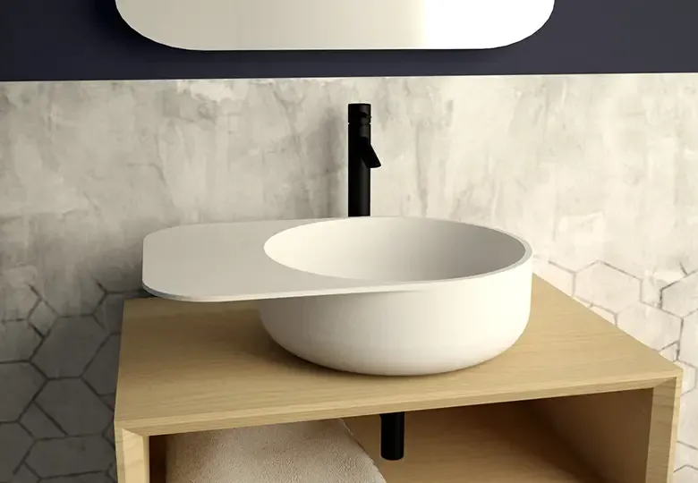 Tijdelijk Beschikbaar SSI Design SolidCap 6.0 waskom 50x38x15.5cm mat wit