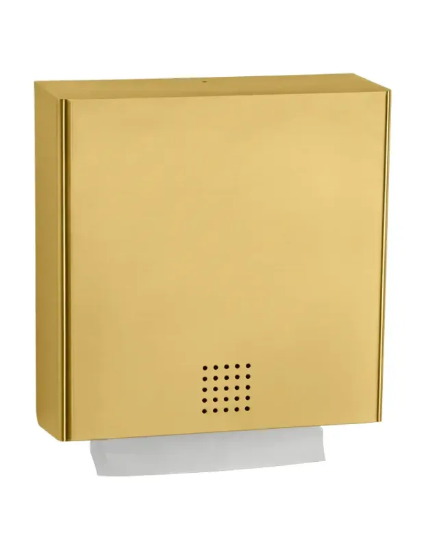 Proox One handdoek dispenser geborsteld messing Favoriet