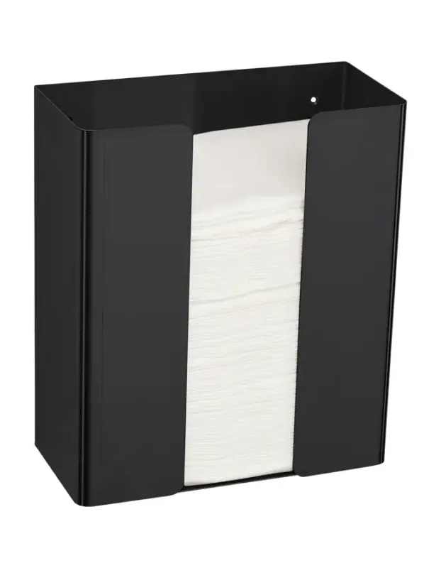 Proox One dispenser voor papieren handdoeken hoog zwart Meest Verkocht