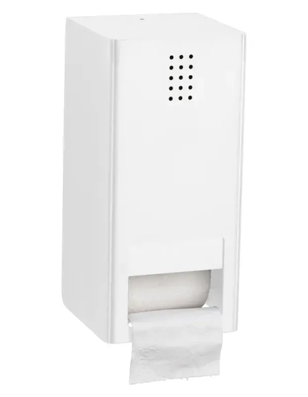 Goedkoop Proox One dubbele toiletrolhouder met klep verticaal wit