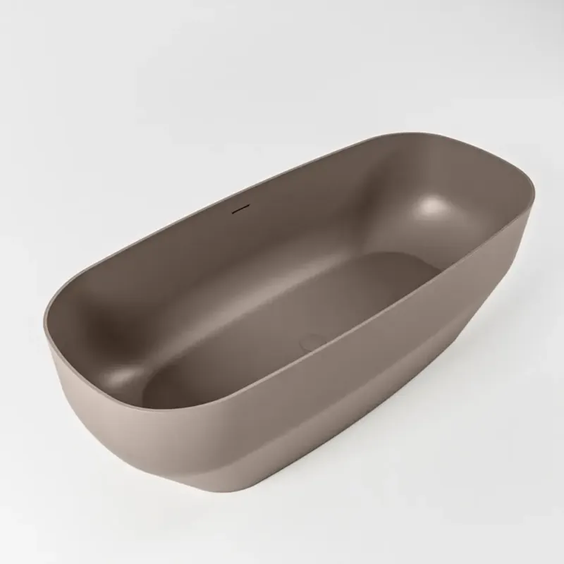 Mondiaz Stone vrijstaand bad 170x75cm kleur smoke Flitsaanbieding