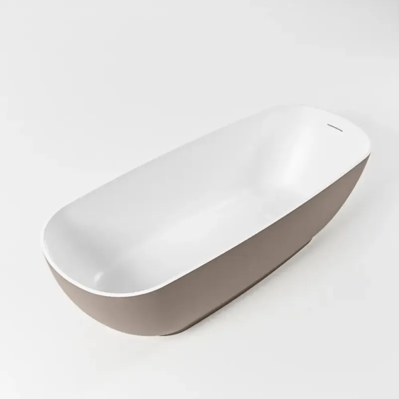 Beperkte Voorraad Mondiaz Rock vrijstaand bad 170x70cm kleur smoke/talc