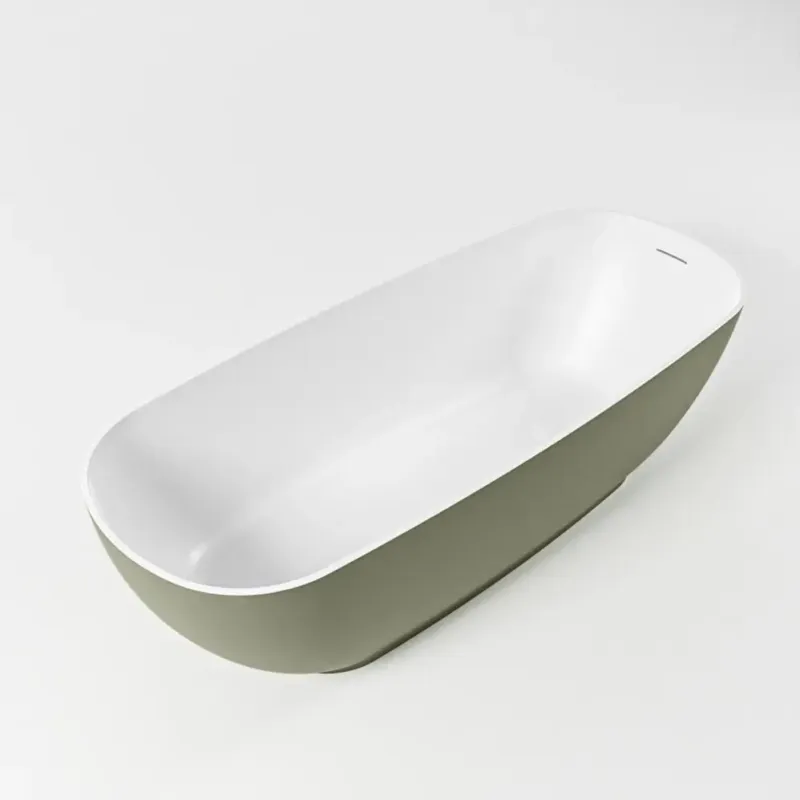 Veilige Betaling Mondiaz Rock vrijstaand bad 170x70cm kleur army/talc