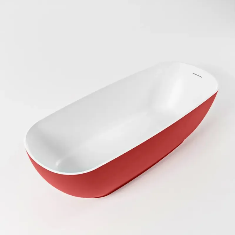 Mondiaz Rock vrijstaand bad 170x70cm kleur fire/talc Favoriet