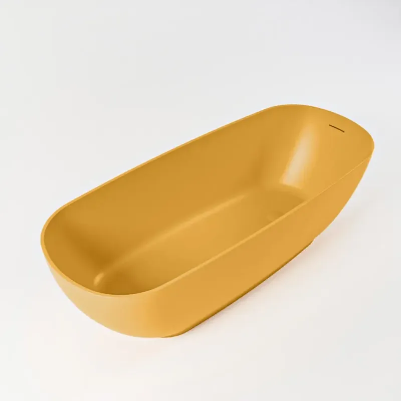 Mondiaz Rock vrijstaand bad 170x70cm kleur ocher Betrouwbaar