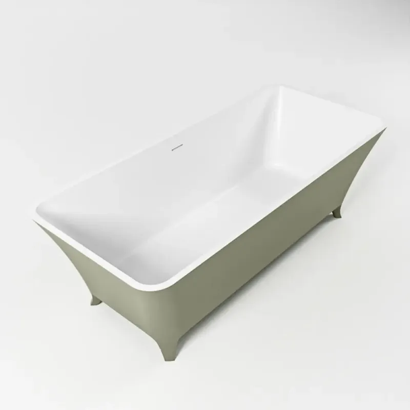 Mondiaz Lundy vrijstaand bad 170x75cm kleur army/talc Voordeelprijs