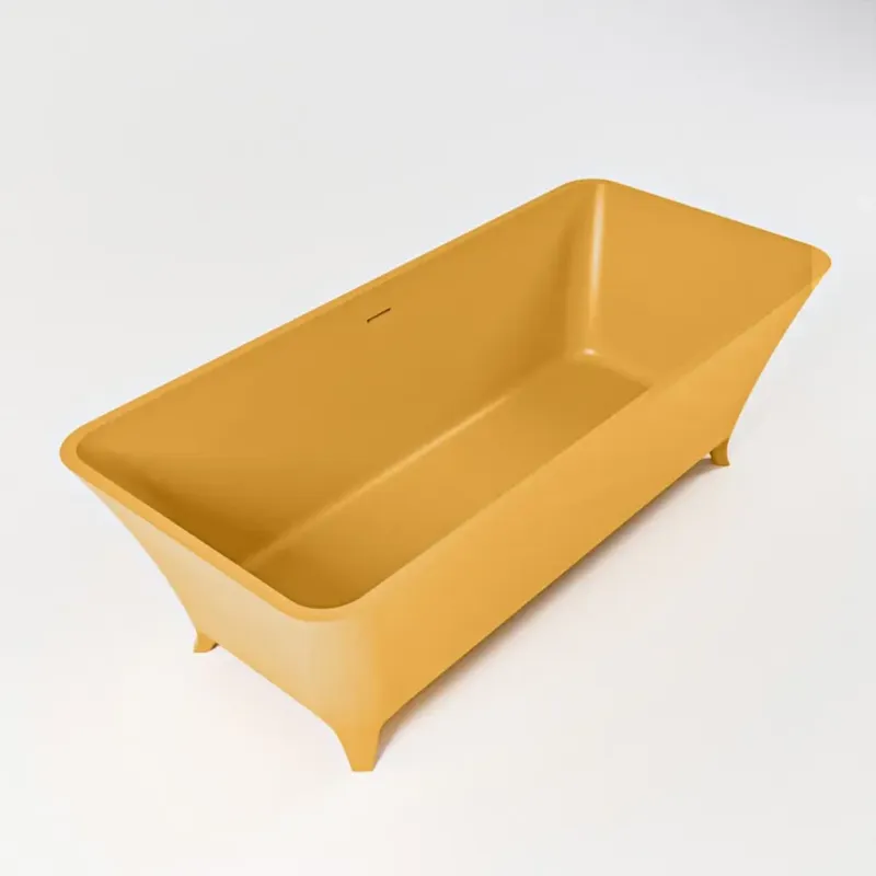 Rechtstreeks Van De Fabrikant Mondiaz Lundy vrijstaand bad 170x75cm kleur ocher