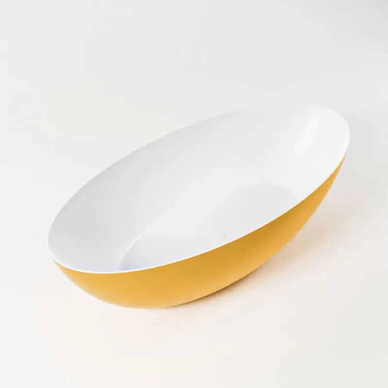 Direct Beschikbaar Mondiaz Float vrijstaand bad 170x80cm kleur ocher/talc