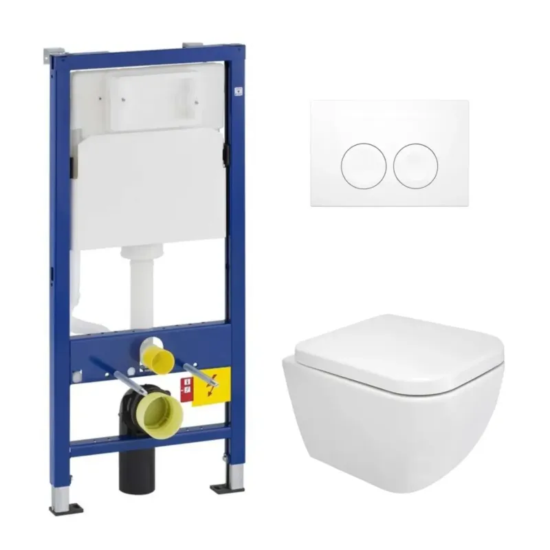 Geberit UP100 toiletset met Mueller Cielo Compact toilet en softclose zitting Rechtstreeks Van De Fabrikant