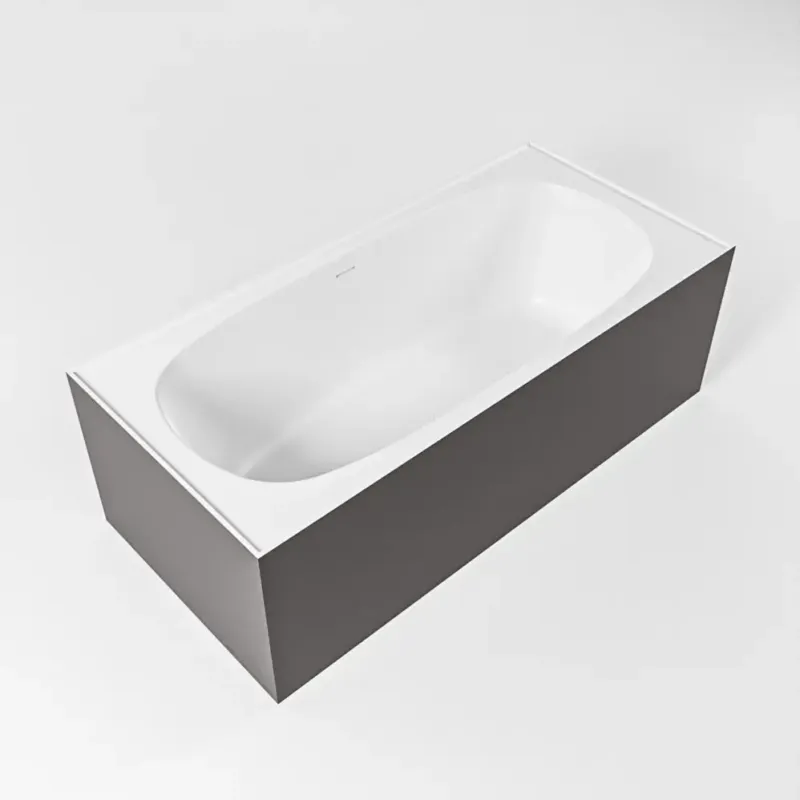 Direct Beschikbaar Mondiaz Freeze vrijstaand bad 180x85cm kleur dark grey/talc