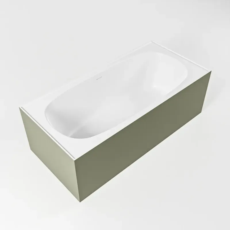 Mondiaz Freeze vrijstaand bad 180x85cm kleur army/talc Premium