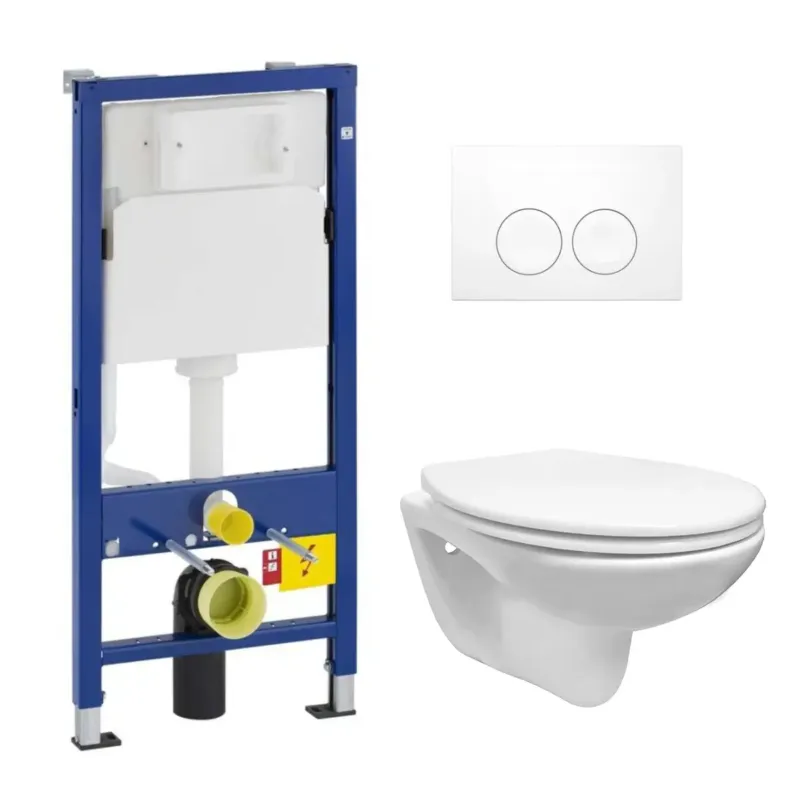 Geberit UP100 toiletset met Mueller Saturnus toilet en zitting Hoge Kwaliteit