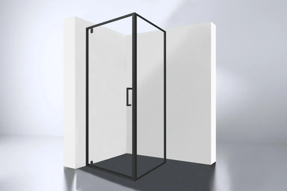 Speciale Aanbieding Best Design Baron-H douchecabine swingdeur 100x100cm zwart