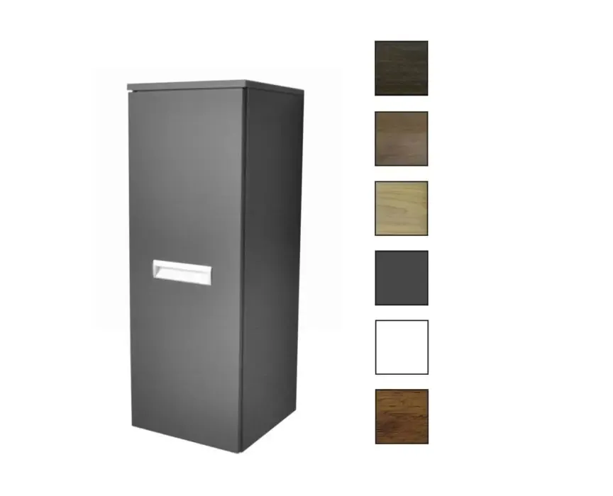 Sanicare kolomkast met inliggende greep 33,5x90x32cm antraciet Speciale Aanbieding