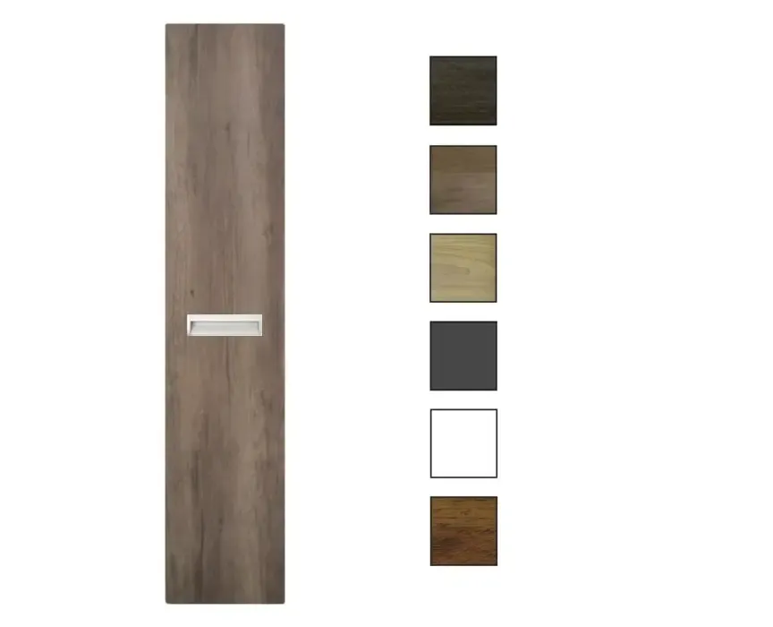 Uitverkoop Sanicare kolomkast met inliggende greep 33,5x160x32cm truffel