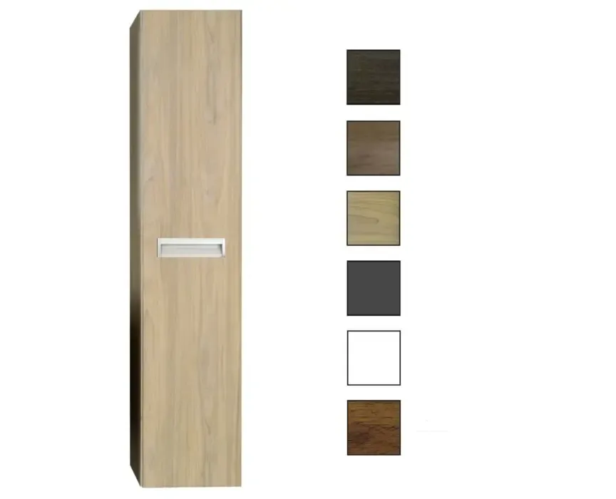 Direct Beschikbaar Sanicare kolomkast met inliggende greep 33,5x160x32cm grey-wood