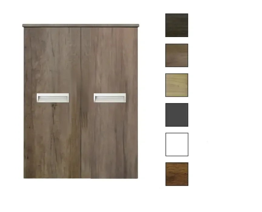Op = Op Sanicare kolomkast met inliggende greep 67x90x32cm truffel