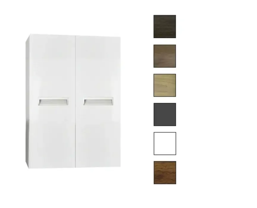 Favoriet Sanicare kolomkast met inliggende greep 67x90x32cm hoogglans wit
