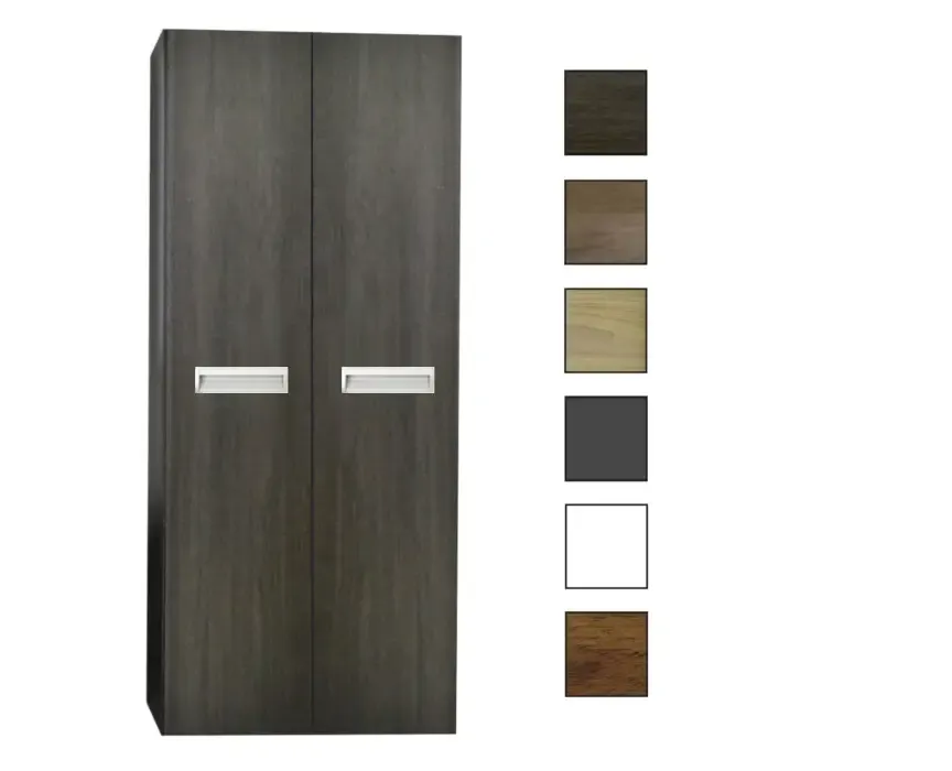 Fabrieksprijs Sanicare kolomkast met inliggende greep 67x160x32cm schots-eiken