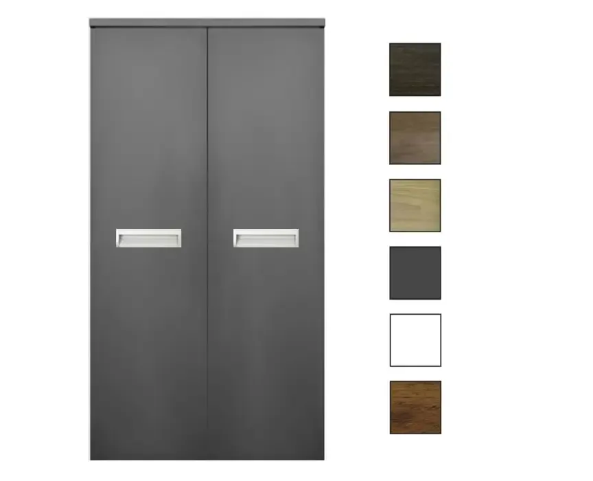 Finale Uitverkoop Sanicare kolomkast met inliggende greep 67x160x32cm antraciet