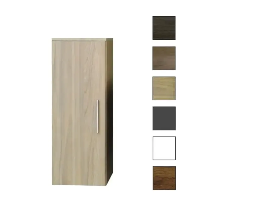 Voordeelprijs Sanicare kolomkast met reling greep 33,5x90x32cm grey-wood