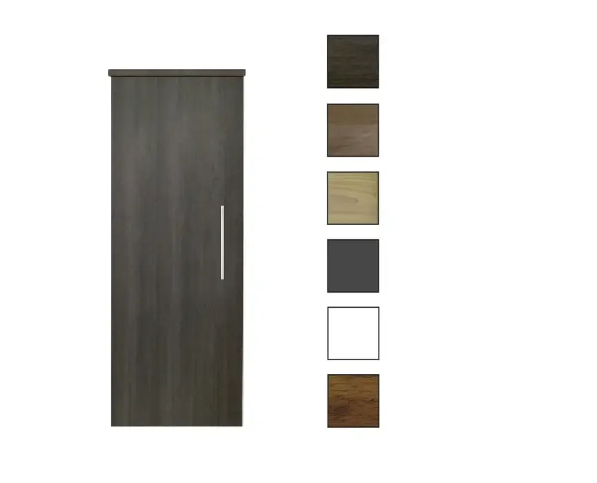 Goedkoop Sanicare kolomkast met reling greep 33,5x90x32cm schots-eiken