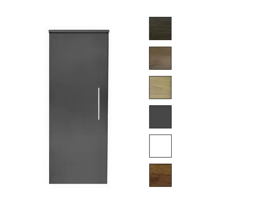 Sanicare kolomkast met reling greep 33,5x90x32cm antraciet Rechtstreeks Van De Fabrikant