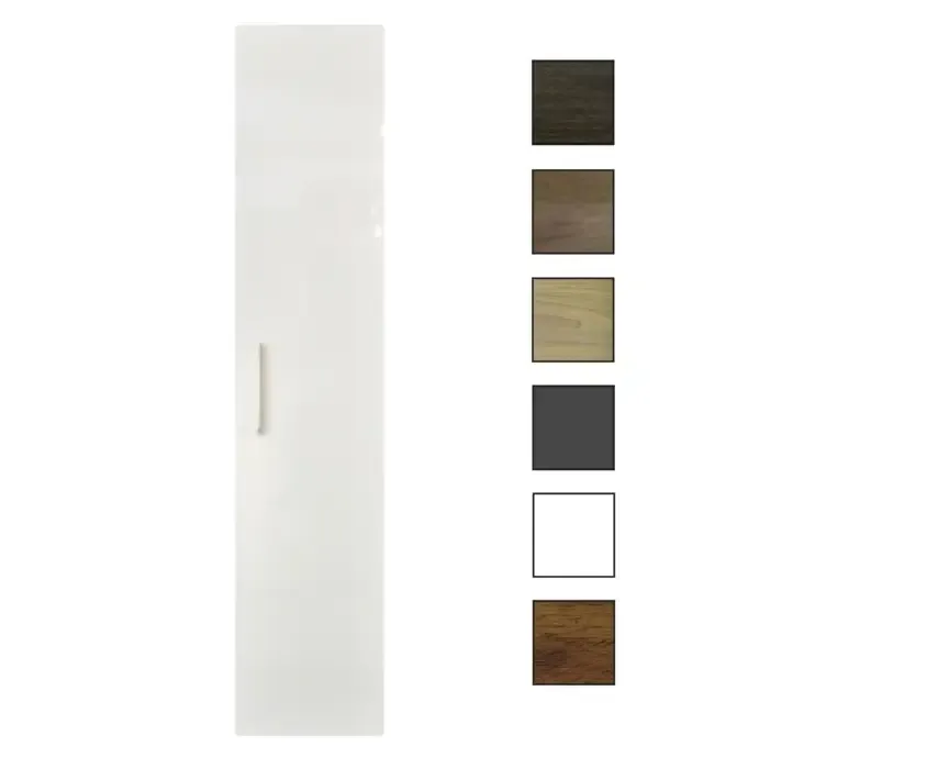 Beste Prijs Sanicare kolomkast met reling greep 33,5x160x32cm hoogglans wit